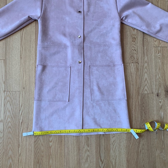 Jackie O. Blush Pink Zara Midi Coat - Picture 5 of 13